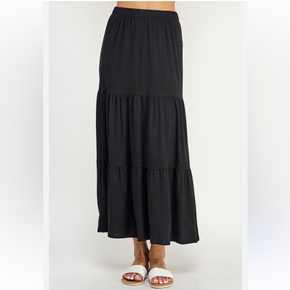 ShopEvelynne Classic Black Maxi Skirt